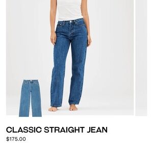 Parke straight leg jeans size 24